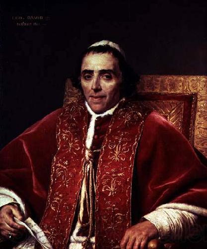 Jacques-Louis David Portrait of Pope Pius VII Spain oil painting art